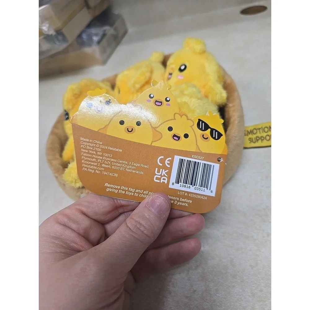 NWT Emotional Support Pals Yellow Adorable Chickies Squishy Plush‎ Stuffed Toy